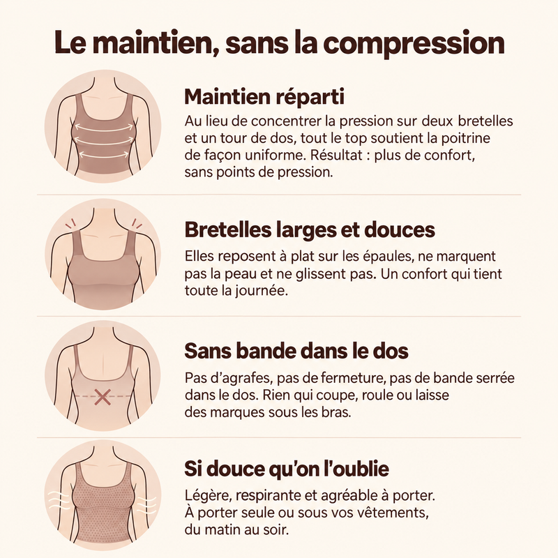 Débardeur Seconde Peau Gainant avec Soutien-Gorge Intégré